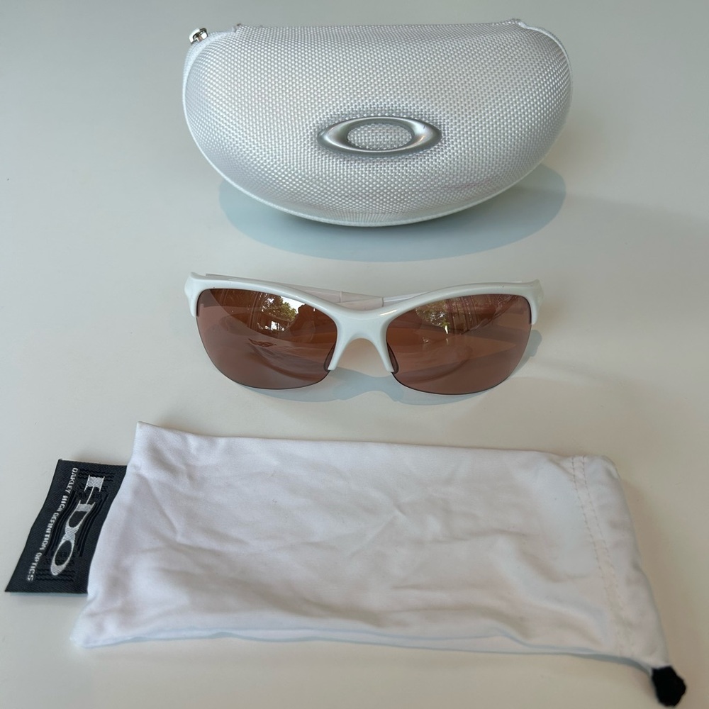 Oakley White and Brown Sunglasses Contemporary Style